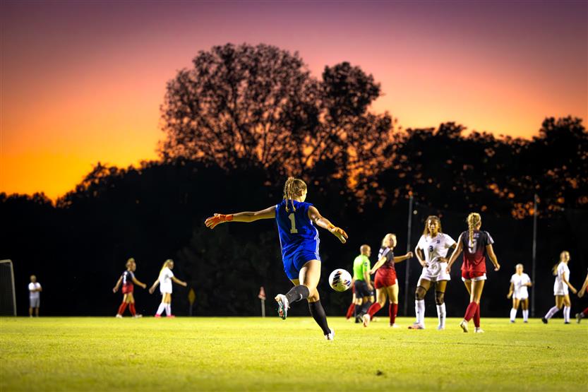 Brentwood and Page high schools play soccer